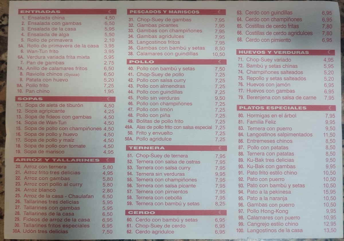 Menu Restaurante Casa Li-1