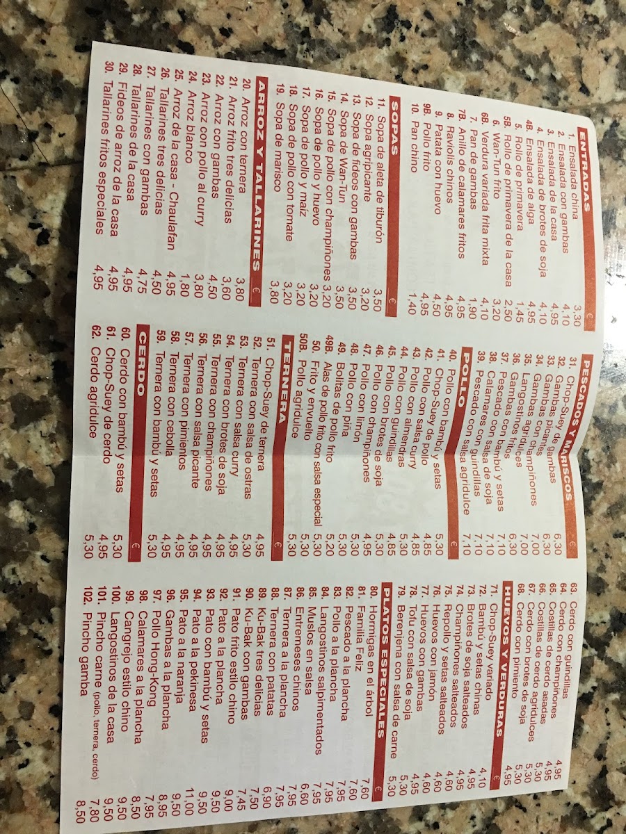 Menu Restaurante Casa Li-7